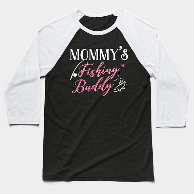 Fishing Mom and Baby Matching T-shirts Gift Baseball T-Shirt by KsuAnn